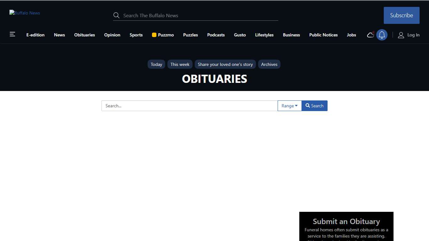 Buffalo Obituaries buffalonews.com